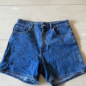 Zara mom jean shorts